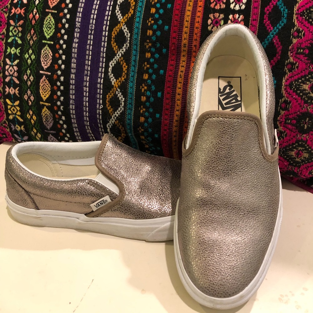 Gold Metallic Vans